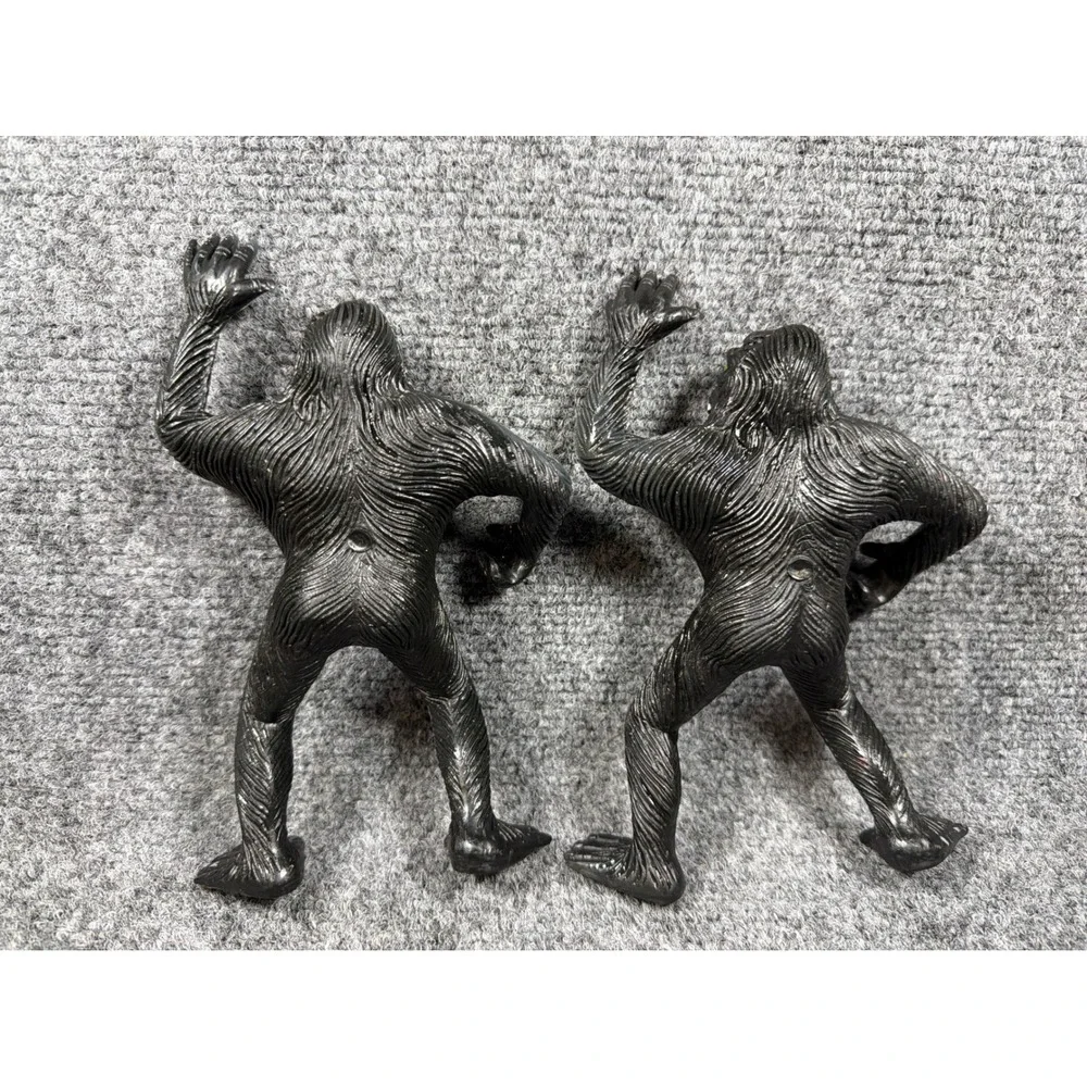 Vintage 1976 Imperial King Kong Gorilla Action Figure Lot of 2 Made in Hong Kong